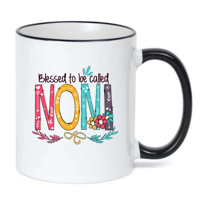 Mothers Day Gift Blessed To Be Called Noni Black Color Changing Mug