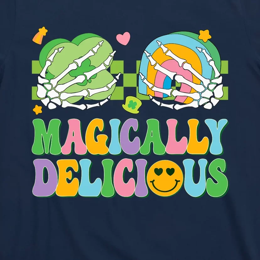 Magically Delicious Hippie St Patrick's Day Skeleton Charms T-Shirt