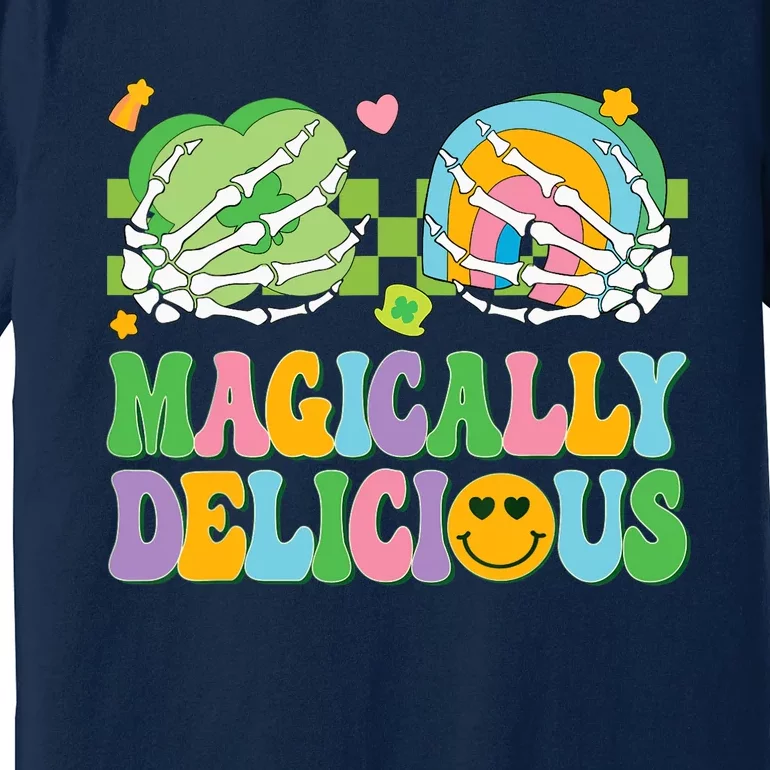 Magically Delicious Hippie St Patrick's Day Skeleton Charms Premium T-Shirt