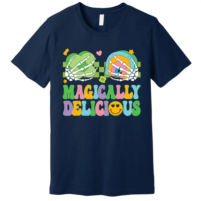 Magically Delicious Hippie St Patrick's Day Skeleton Charms Premium T-Shirt