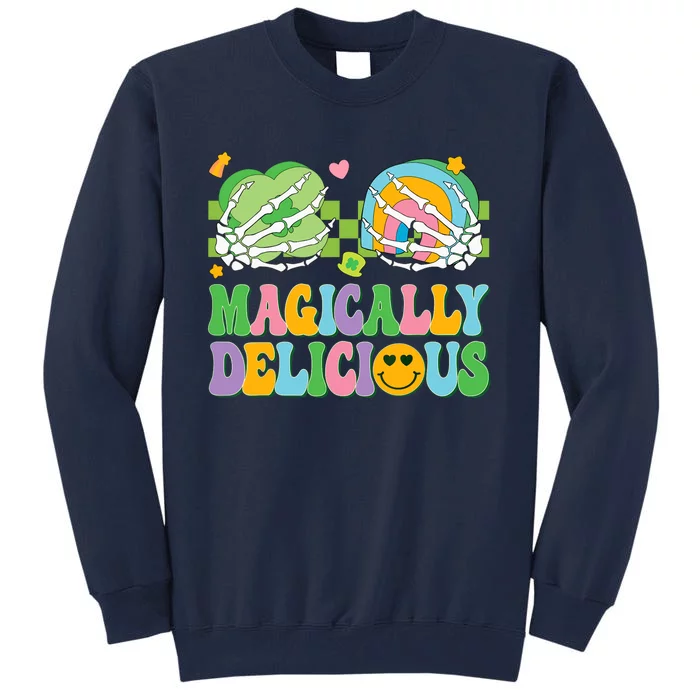 Magically Delicious Hippie St Patrick's Day Skeleton Charms Tall Sweatshirt