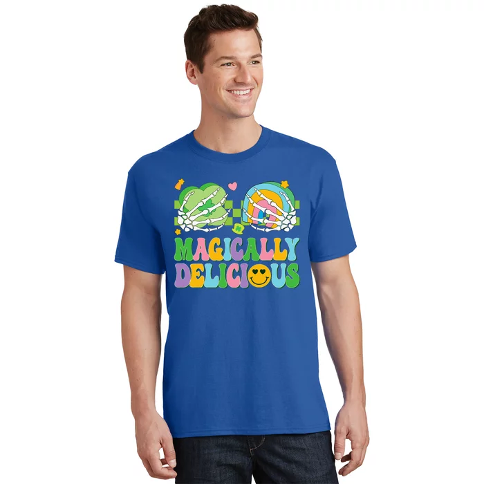 Magically Delicious Hippie St Patrick's Day Skeleton Charms T-Shirt