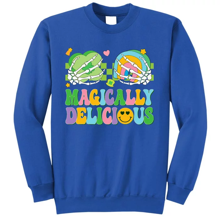 Magically Delicious Hippie St Patrick's Day Skeleton Charms Tall Sweatshirt