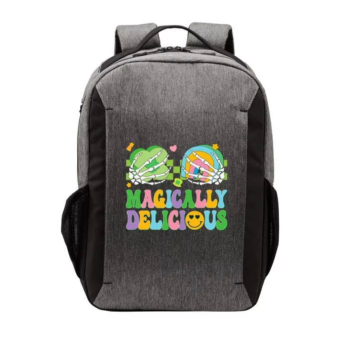 Magically Delicious Hippie St Patrick's Day Skeleton Charms Vector Backpack