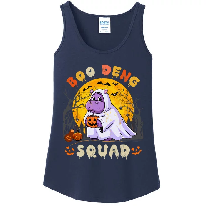 Moo Deng Hippo Cute Baby Pygmy Hippo Squad Halloween Costume Ladies Essential Tank