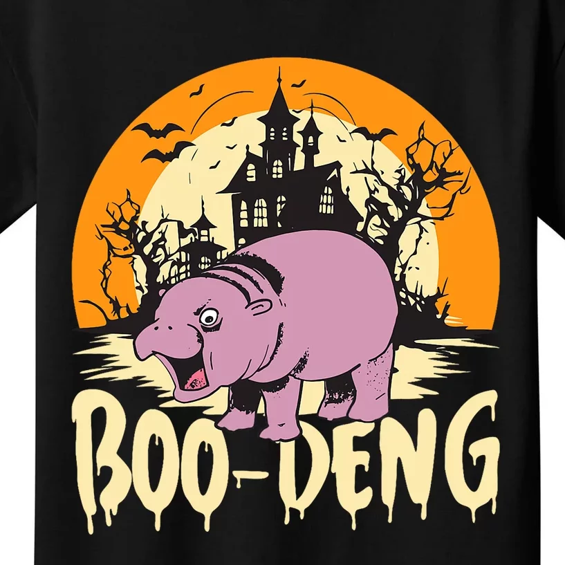 Moo Deng Halloween Boo Deng Halloween Kids T-Shirt