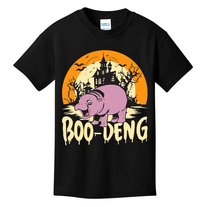 Moo Deng Halloween Boo Deng Halloween Kids T-Shirt