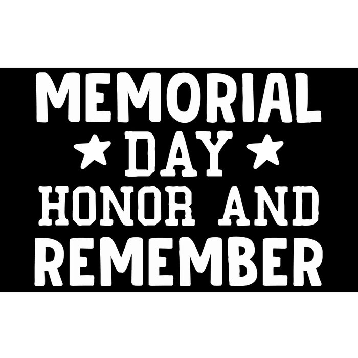 Memorial Day Honor And Remember Gift Bumper Sticker