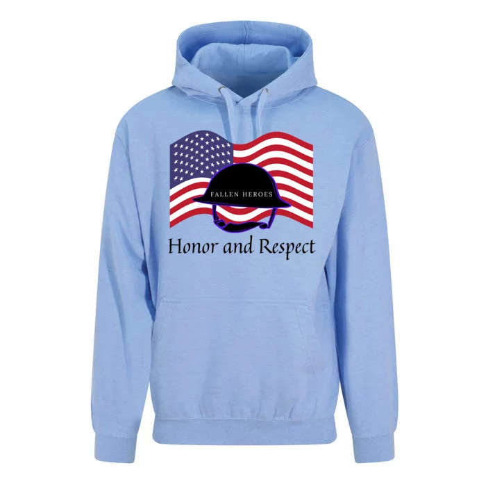 Memorial Day Honor And Respect Our Fallen Heroes Gift Unisex Surf Hoodie