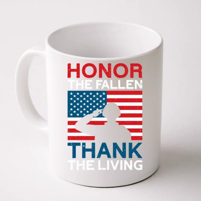 Memorial Day Honor And Respect Our Fallen Heroes Gift Front & Back Coffee Mug