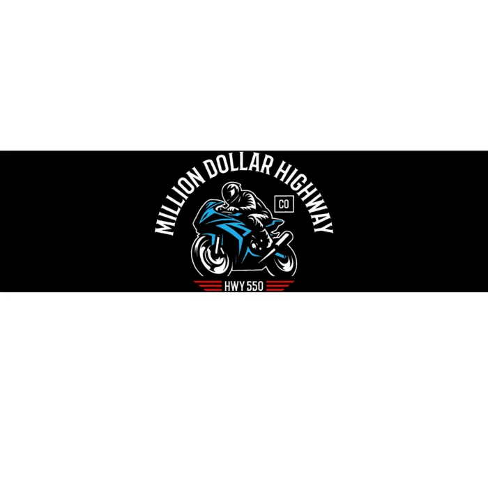 Million Dollar Highway Co Usa Hwy 550 Motorcycle Bumper Sticker