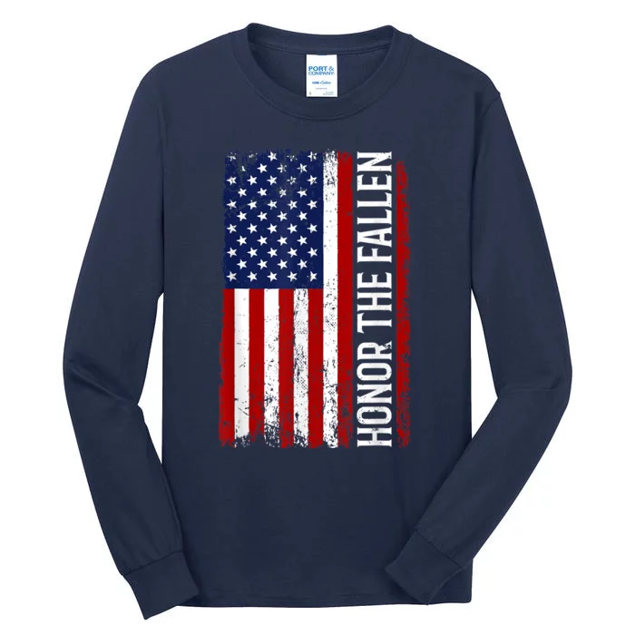 Memorial Day Honor And Remember The Fallen Tall Long Sleeve T-Shirt