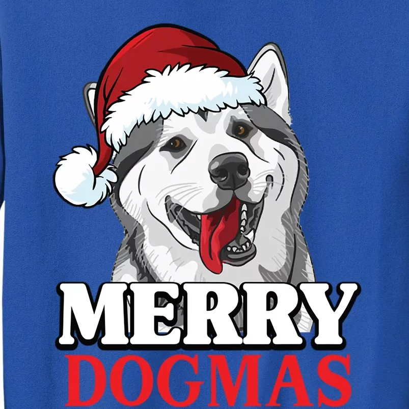 Merry Dogmas Husky Dog Christmas Gift Sweatshirt