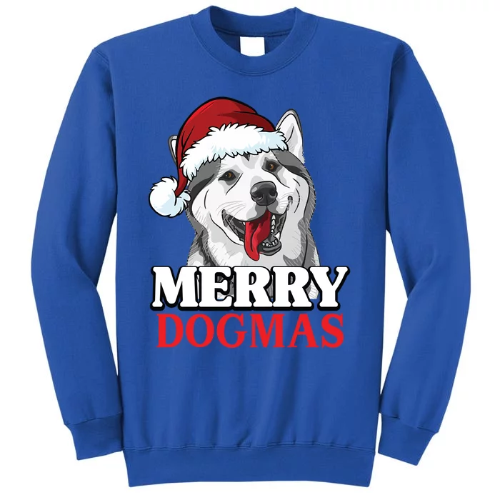 Merry Dogmas Husky Dog Christmas Gift Sweatshirt