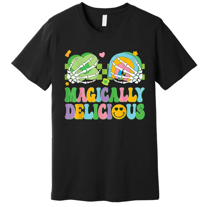 Magically Delicious Hippie St Patrick's Day Skeleton Charms Premium T-Shirt