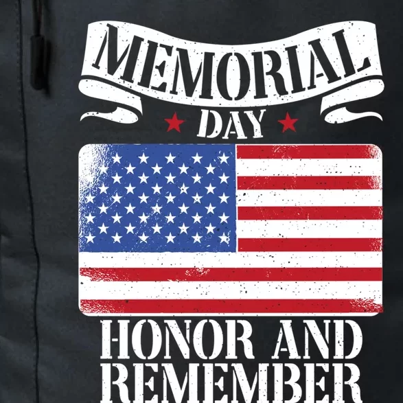 Memorial Day Honor And Remember American Flag Cool Gift Daily Commute Backpack