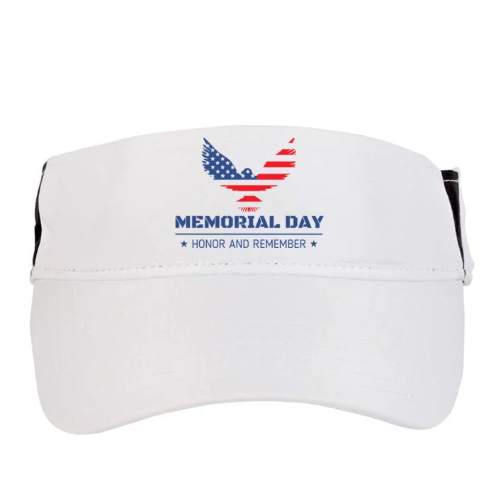 Memorial Day Honor And Remember Adult Drive Performance Visor