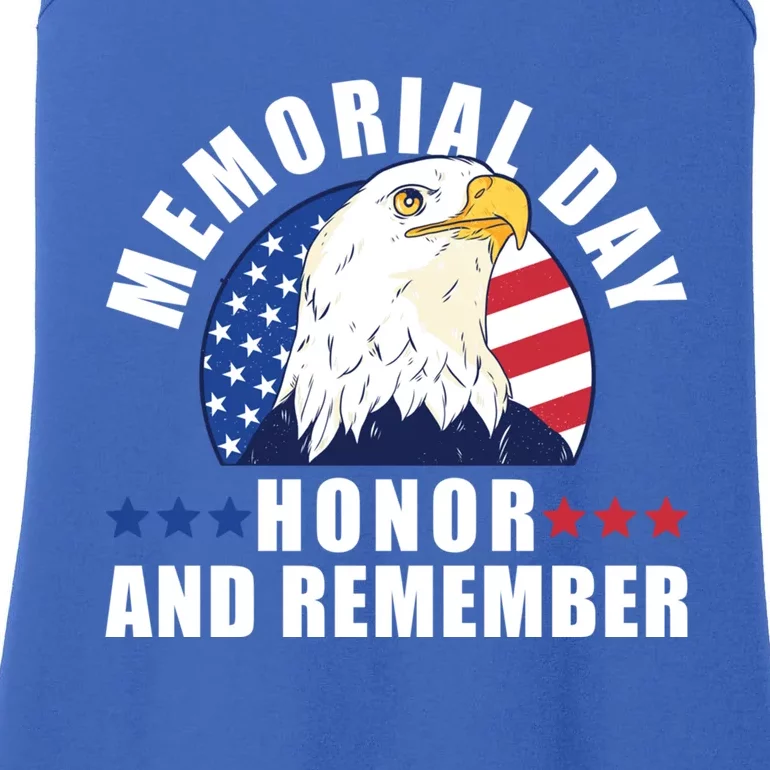 Memorial Day Honor And Remember Bald Eagle Patriotic Gift Ladies Essential Tank