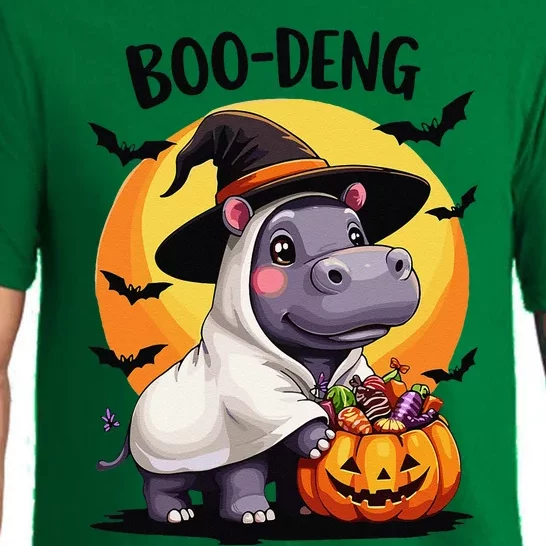 Moo Deng Halloween Boo Deng Costume Moodeng Hippo Pajama Set