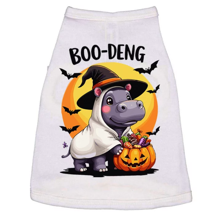 Moo Deng Halloween Boo Deng Costume Moodeng Hippo Doggie Tank