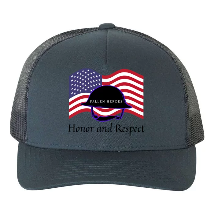 Memorial Day Honor And Respect Our Fallen Heroes Great Gift Yupoong Adult 5-Panel Trucker Hat