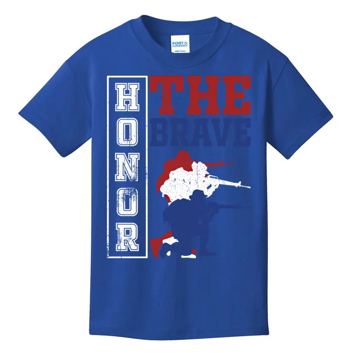 Memorial Day Honor The Brave Military Veterans Gift Kids T-Shirt