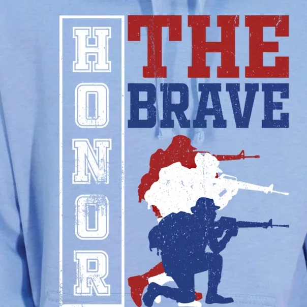 Memorial Day Honor The Brave Military Veterans Gift Unisex Surf Hoodie