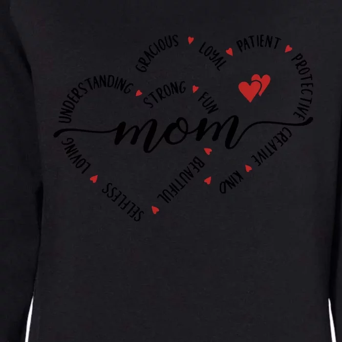 Mom Duel Heart Strong Kind Mom Gift For Happy Mother's Day Womens California Wash Sweatshirt