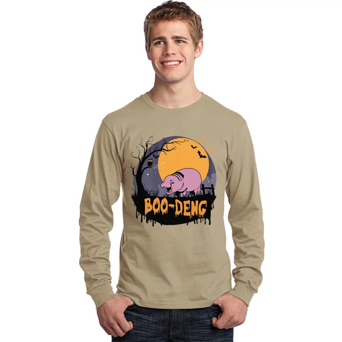 Moo Deng Halloween Boo Deng Halloween Tall Long Sleeve T-Shirt