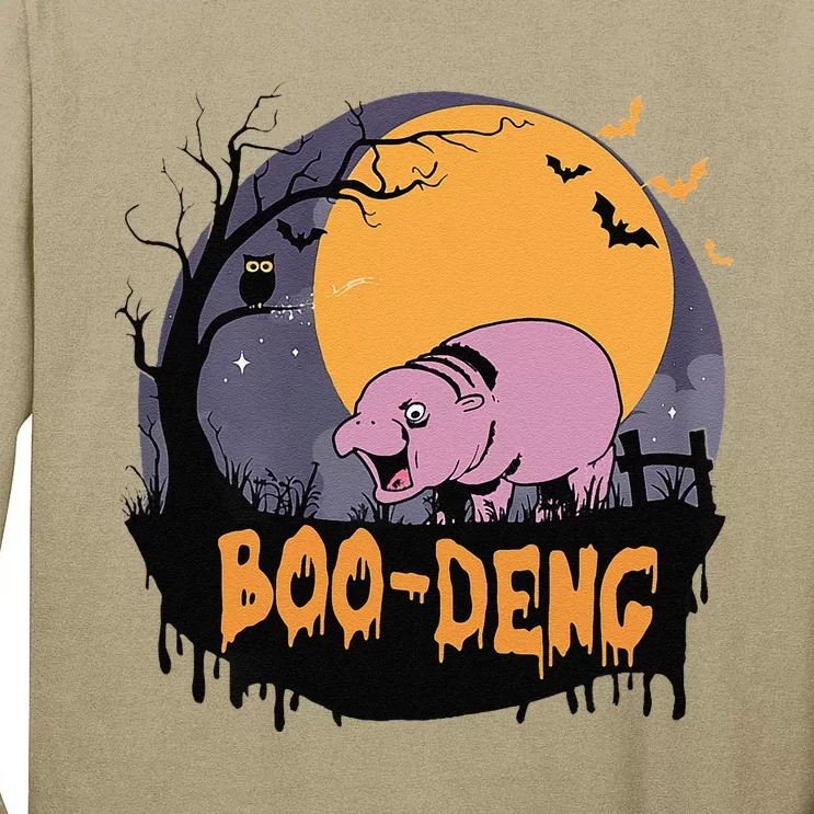 Moo Deng Halloween Boo Deng Halloween Tall Long Sleeve T-Shirt