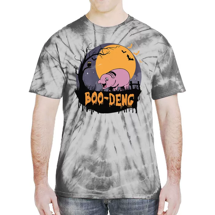 Moo Deng Halloween Boo Deng Halloween Tie-Dye T-Shirt