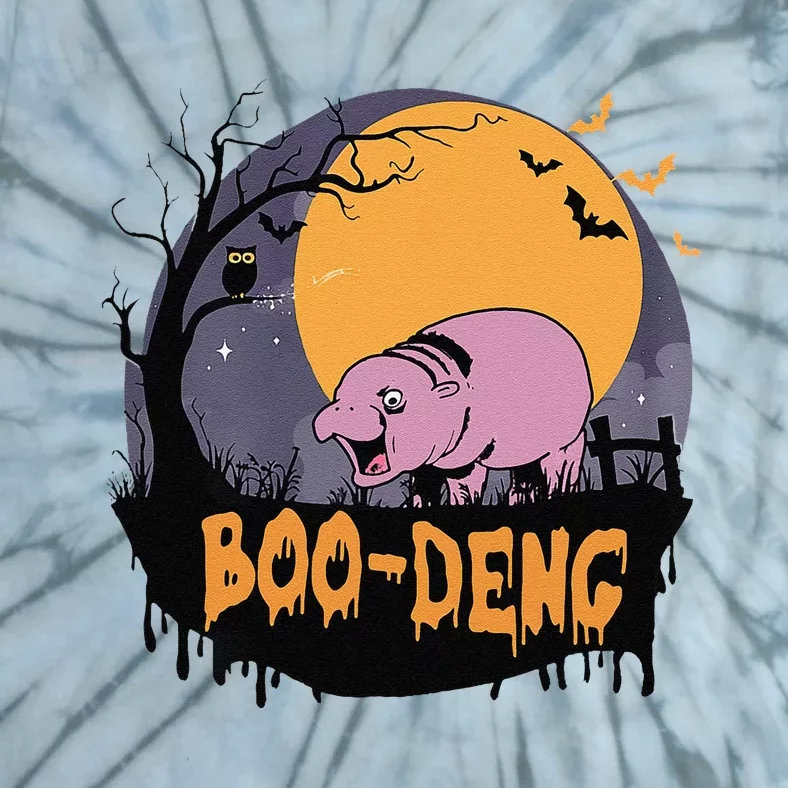 Moo Deng Halloween Boo Deng Halloween Tie-Dye T-Shirt