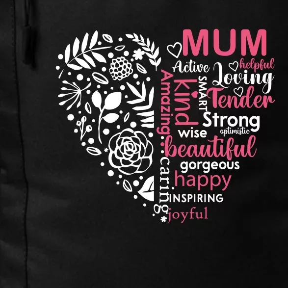 MotherS Day Heartfelt Words Artwork Daily Commute Backpack