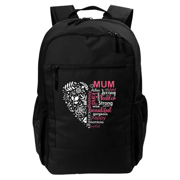 MotherS Day Heartfelt Words Artwork Daily Commute Backpack