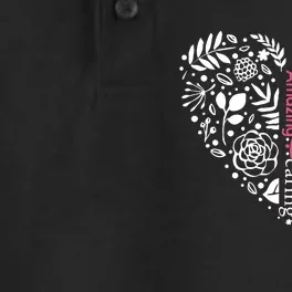 MotherS Day Heartfelt Words Artwork Dry Zone Grid Performance Polo