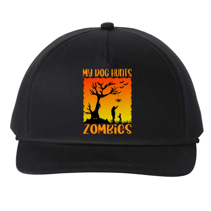 My Dog Hunts Zombies Halloween Snapback Five-Panel Rope Hat