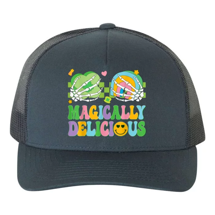 Magically Delicious Hippie St Patrick’s Day Skeleton Charms Yupoong Adult 5-Panel Trucker Hat