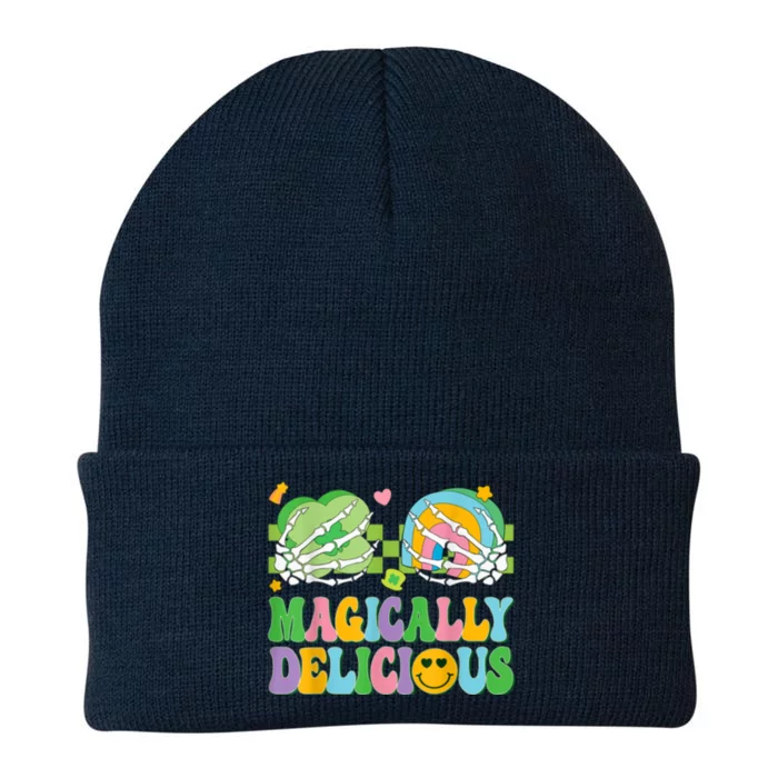 Magically Delicious Hippie St Patrick’s Day Skeleton Charms Knit Cap Winter Beanie