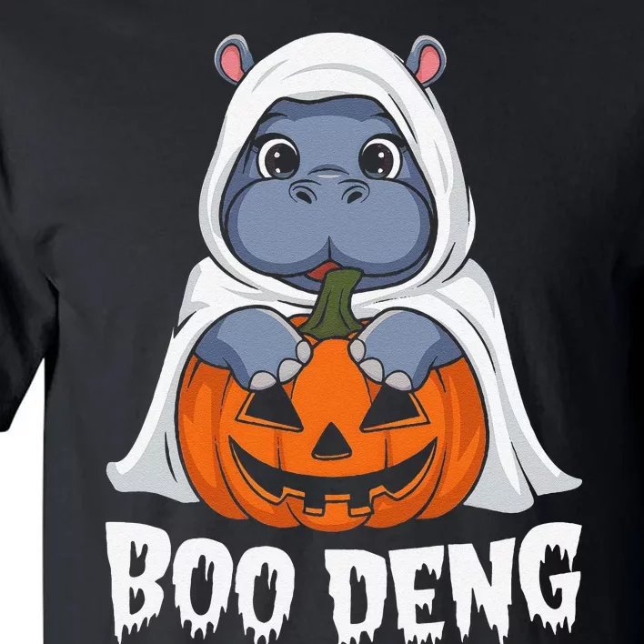 Moo Deng Halloween Cute Baby Pygmy Hippo Bouncy Pig Tall T-Shirt