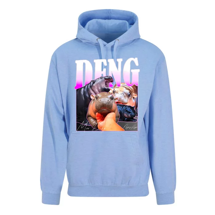 Moo Deng Hippo Baby Pygmy Funny Unisex Surf Hoodie