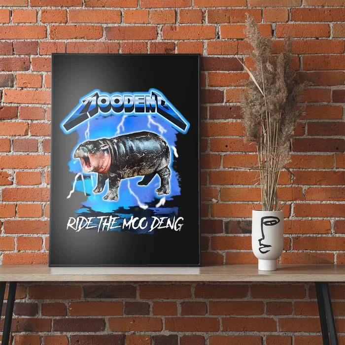 Moo Deng Hippo Ride The Moo Deng Poster