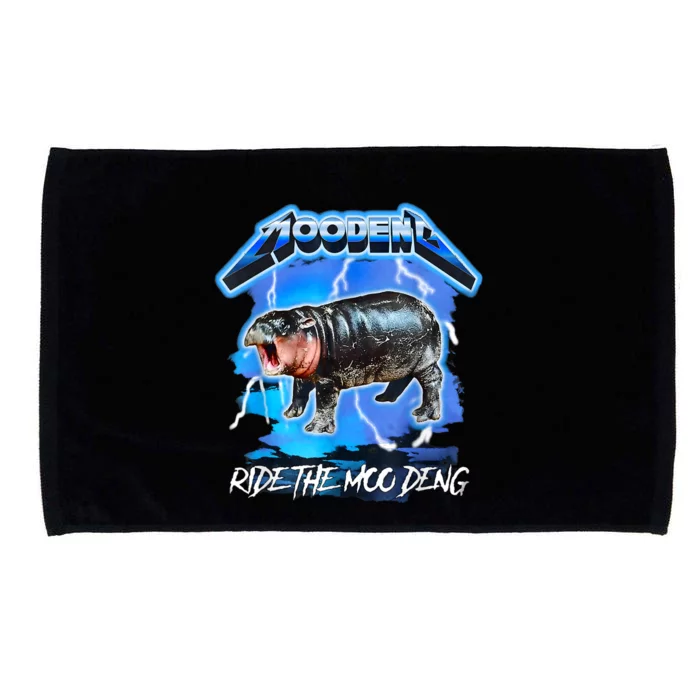 Moo Deng Hippo Ride The Moo Deng Microfiber Hand Towel