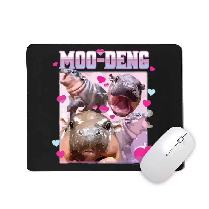 Moo Deng Hippo Baby Pygmy Funny Mousepad