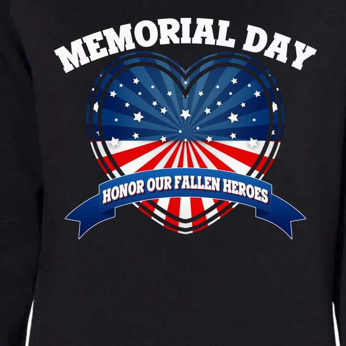 Memorial Day Honor Our Fallen Heroes Womens California Wash Sweatshirt