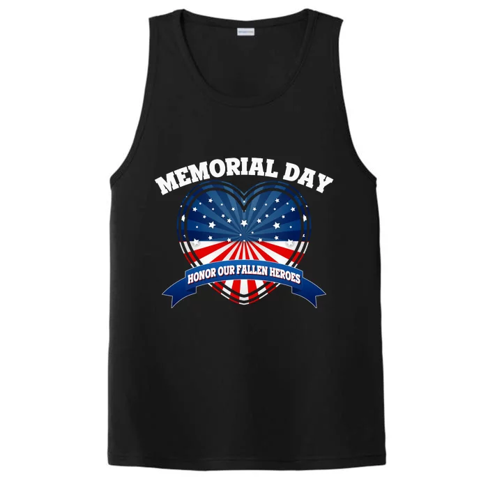 Memorial Day Honor Our Fallen Heroes Performance Tank