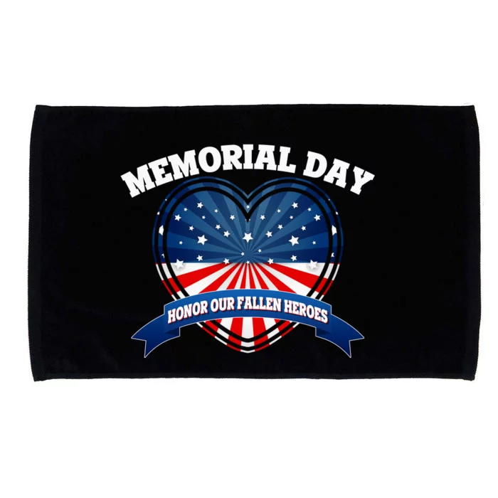 Memorial Day Honor Our Fallen Heroes Microfiber Hand Towel