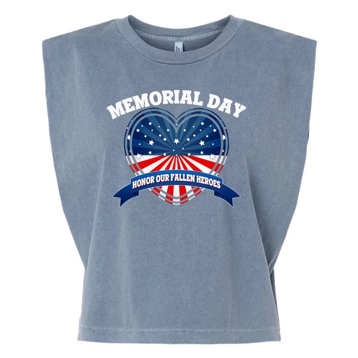 Memorial Day Honor Our Fallen Heroes Garment-Dyed Women's Muscle Tee