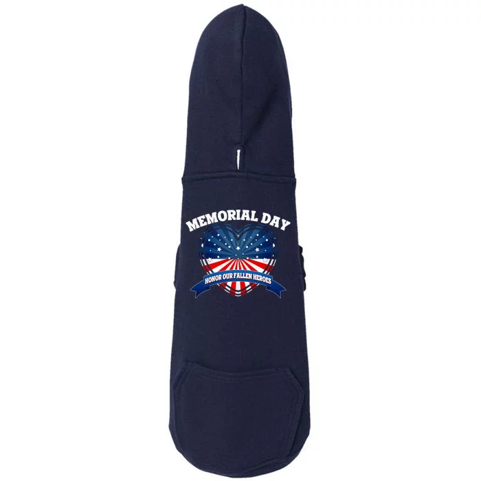 Memorial Day Honor Our Fallen Heroes Doggie 3-End Fleece Hoodie