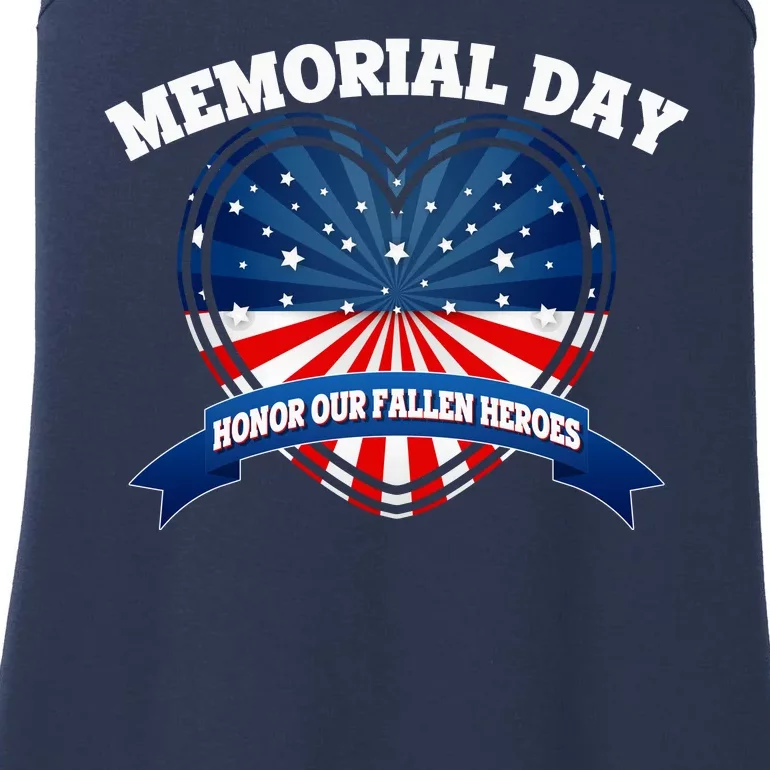 Memorial Day Honor Our Fallen Heroes Ladies Essential Tank