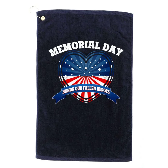 Memorial Day Honor Our Fallen Heroes Platinum Collection Golf Towel